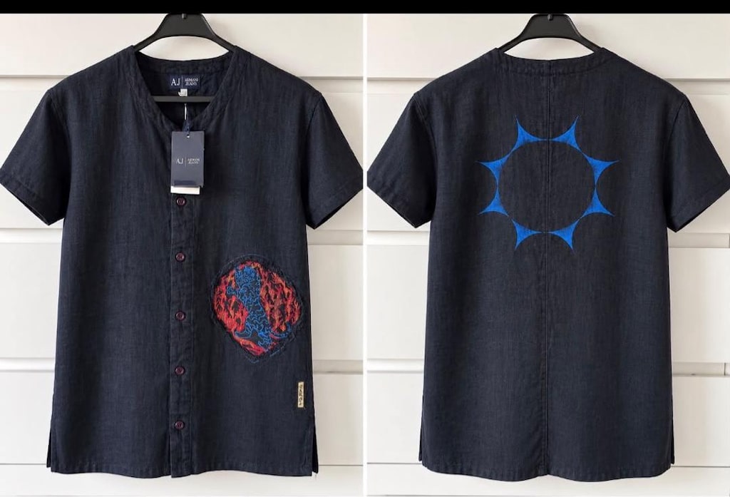 ARMANİ Siyah Desenli Pantolon - 4