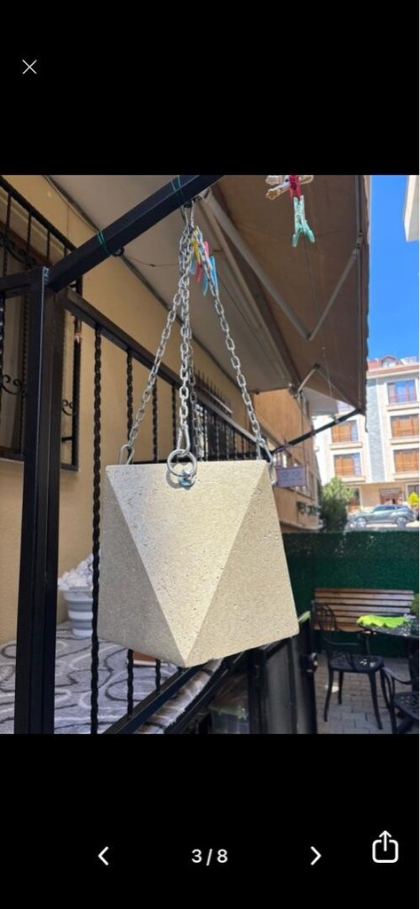kalif marka beton saksı asılabilir - 3