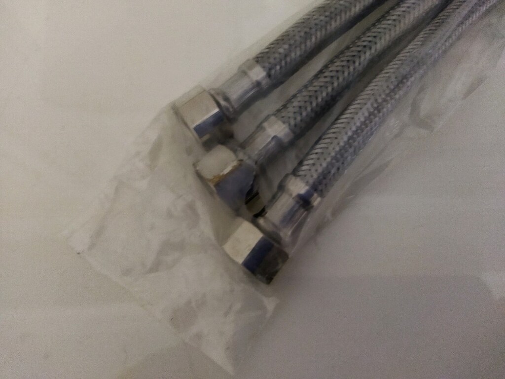 Flexs çelik örgü hortum 40 cm uzunluğunda 3 adet - 6