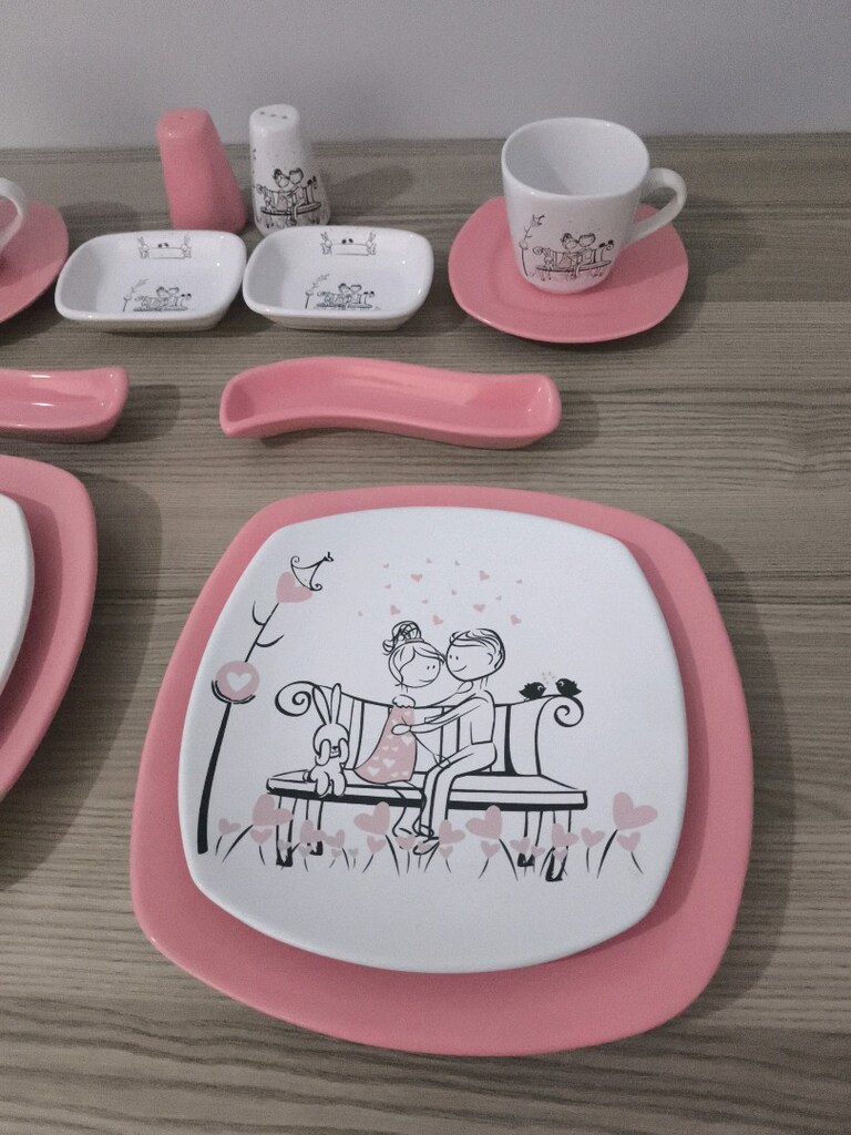 aşk temalı iki kişilik kahvaltı takımı - 3