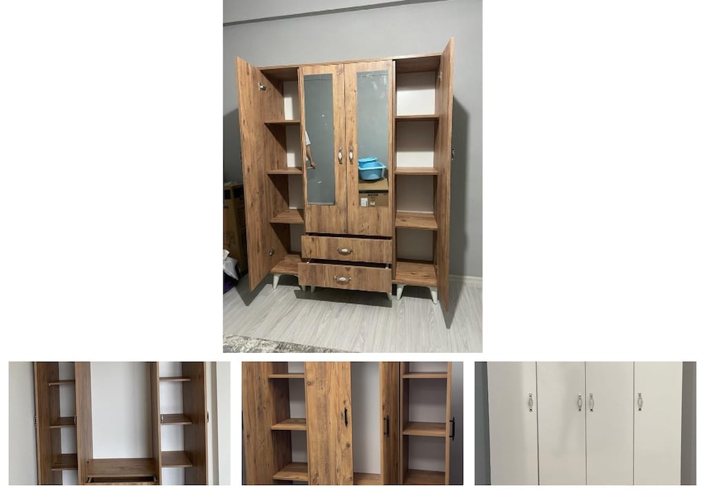4 kapaklı elbise dolabı wdohgnprvg - 4