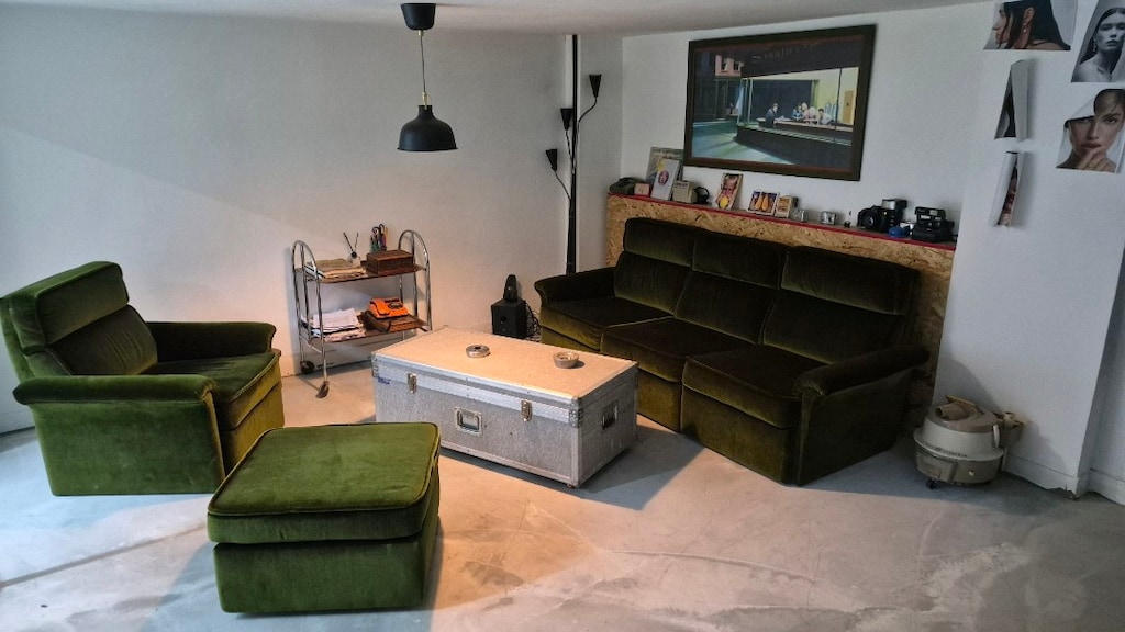 Alman Mid-Century Modern Vintage Masif Ahşap Salon Takımı - 9