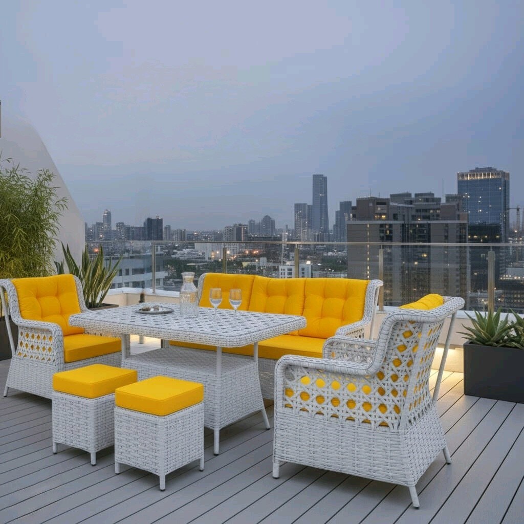 rattan mobilya, oturma Grubu, bahçe mobilyaları - 4