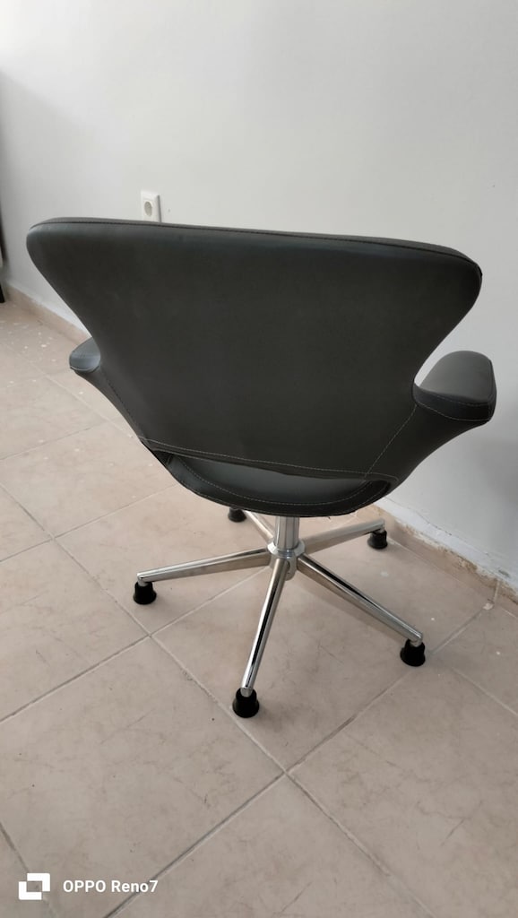 DEKOR BÜRO MOBİLYALARI ANTRASİT GRİ BEKLEME KOLTUĞU İKİNCİ EL - 5