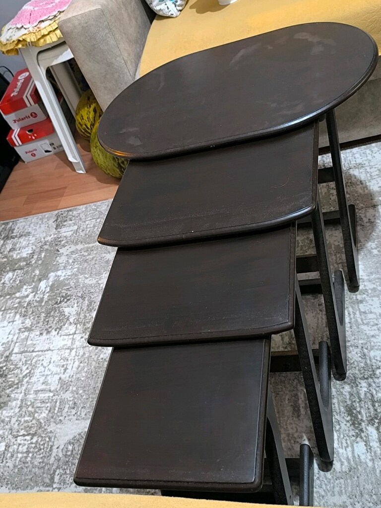 Klasik 4'lü Zigon Sehpa Takımı (Kullanışlı ve Sağlam) - 4
