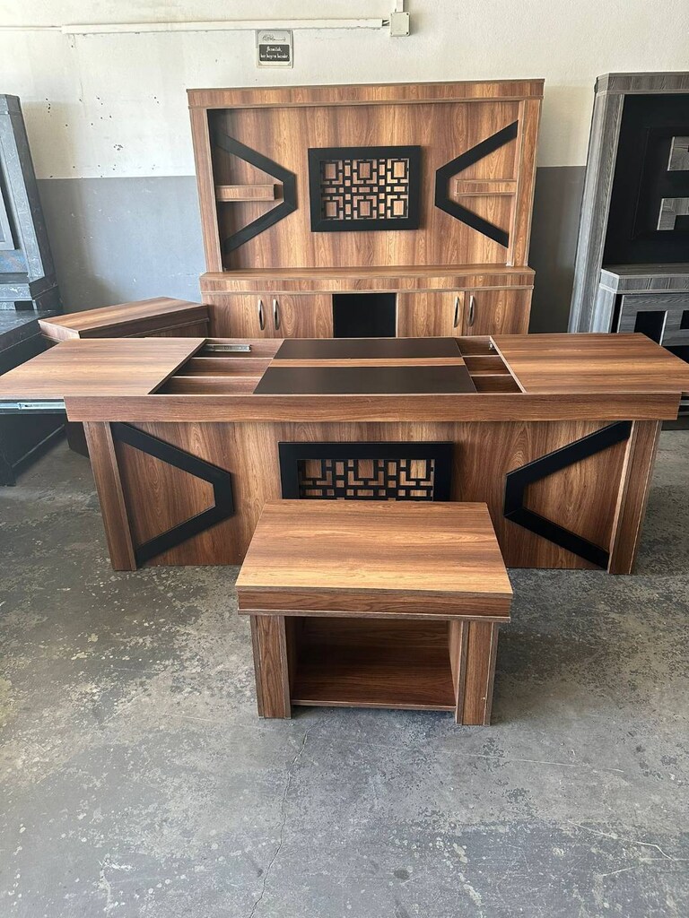 NET OFİS MOBİLYALARI MAKAM TAKIMI KOLTUKLAR DAHİL 9 PARÇA 220CM - 6
