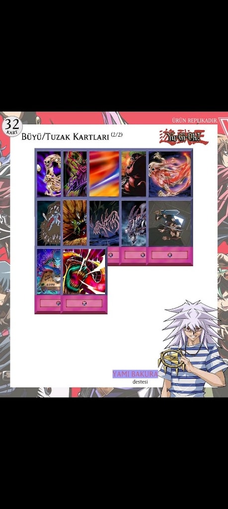 Yami Bakura Anime Hal Destesi 57 Yugioh Kartı Yu-Gi-Oh! - 5