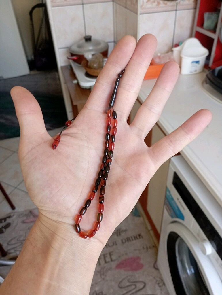 orjinal kehribar tesbih - 6