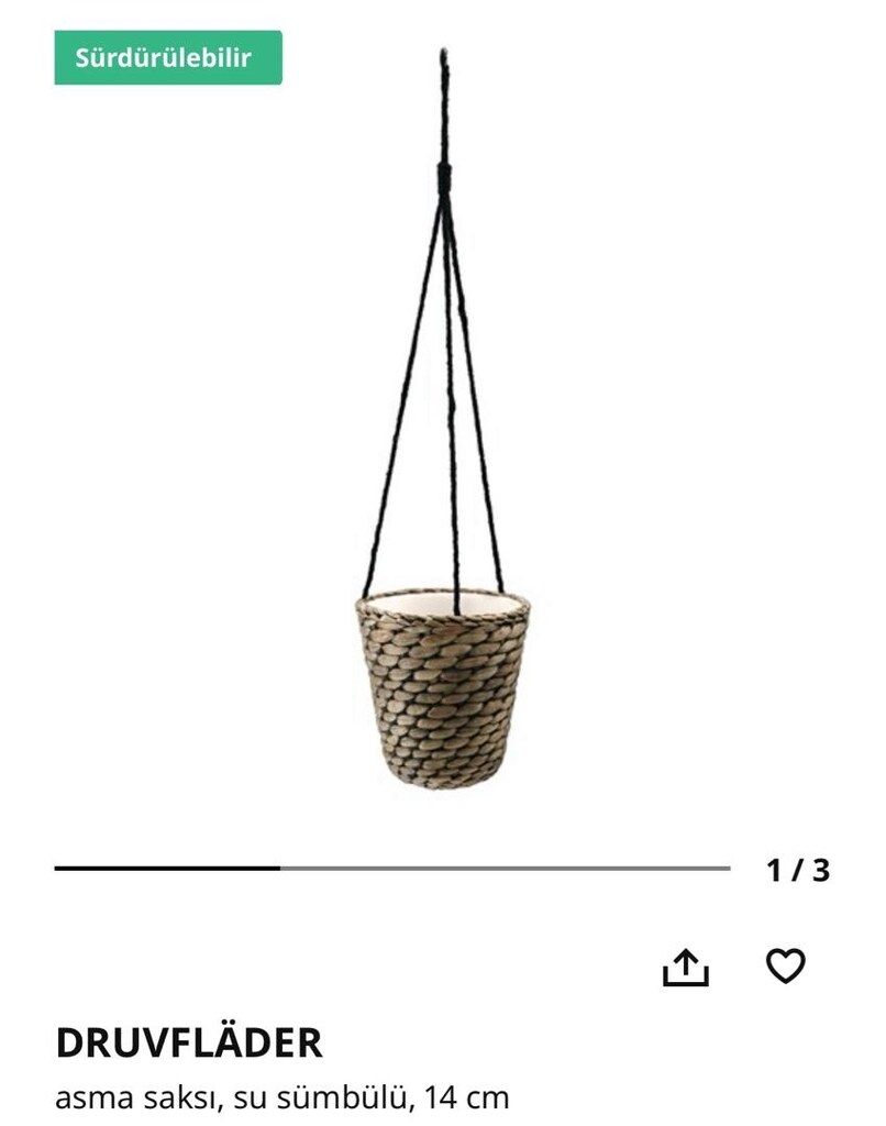 ikea asma saksı - 2