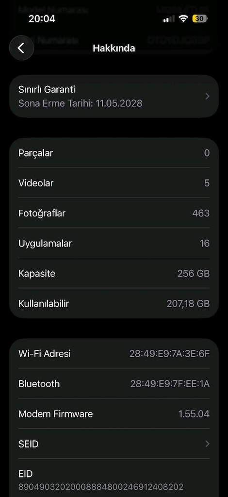 Sıfır Niyetine Nokta Hatasız Çiziksiz İphone 17 256 GB Beyaz - 9