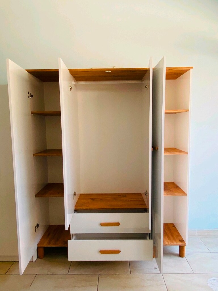 gardrop, bohem gardrop, elbise dolabı,4 kapaklı folap - 3