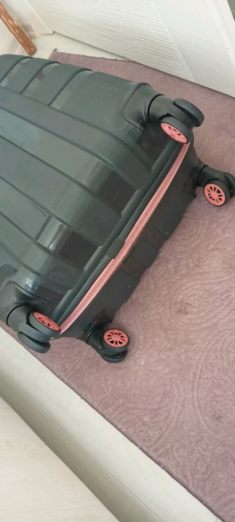 POLO VALİZ BÜYÜK BOY SİYAH PEMBE - 6