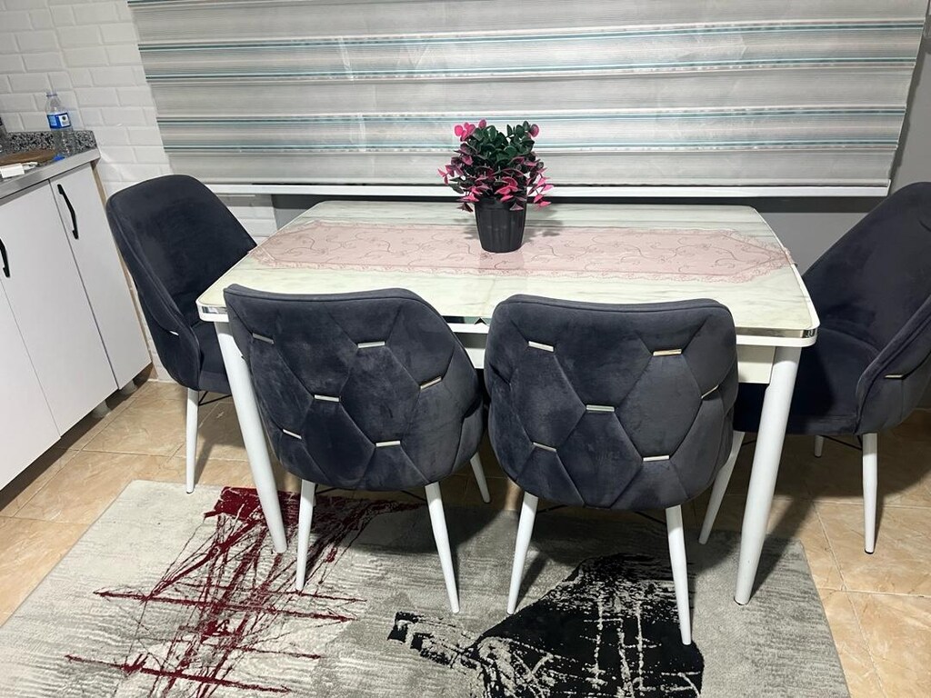 masa sandalye 6 adet açılır masa mdf 1 yıllık çok a kullanıldı temiz s - 2