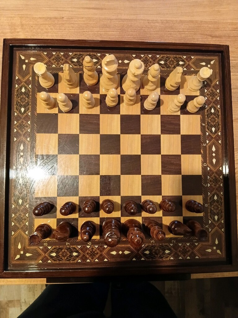 Ahşap çekmeceli satranç takımı - 2