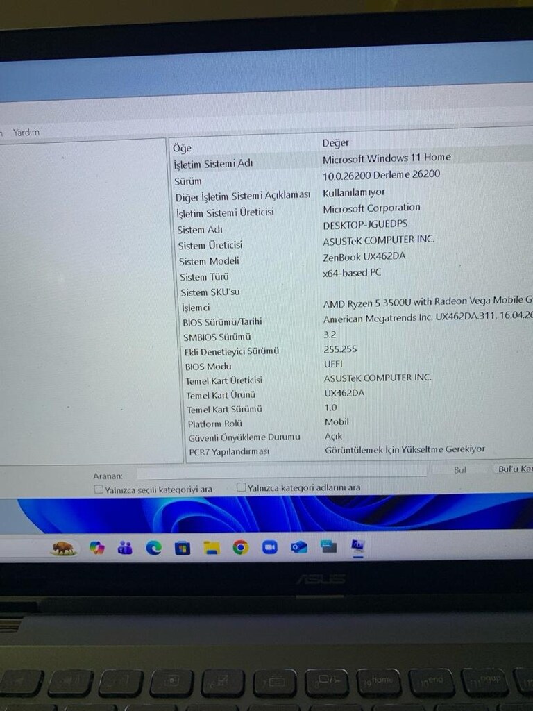 Asus AMD REYZEN DİZ ÜSTÜ BİLGİSAYAR - 5