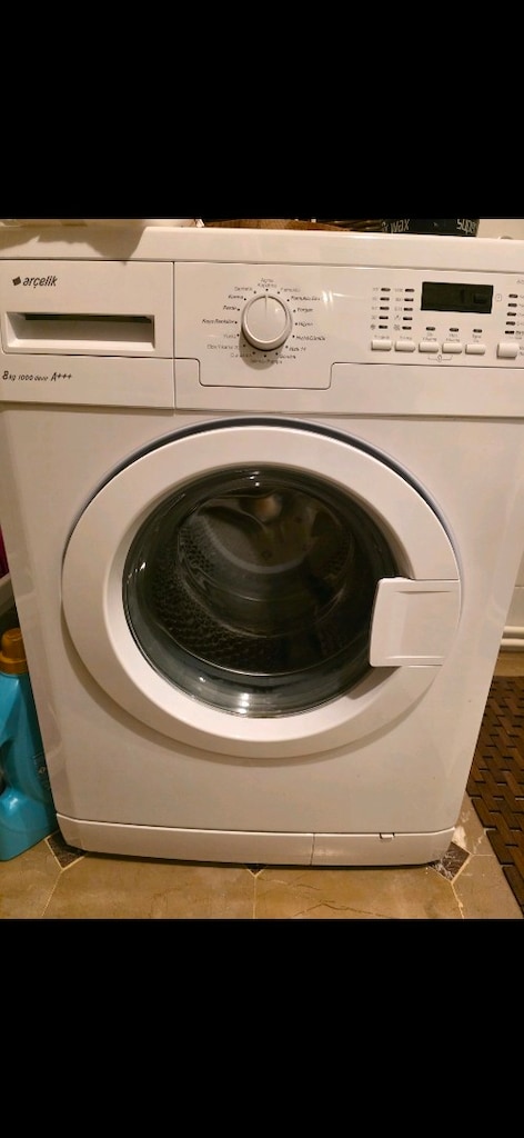 Arçelik 8 Kg 1000 Devir A+++ Çamaşır Makinesi – Temiz ve Sorunsuz