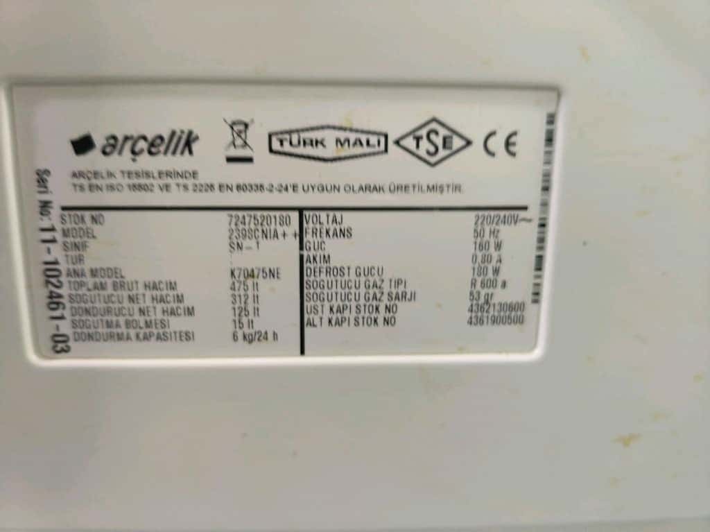 12.000 TL Etkin Arçelik inox 475 litre no frost yeni nesil çok temiz b - 10