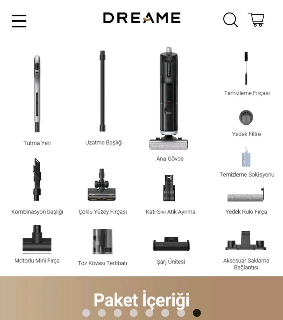 dreame ıslak kuru h14 dual şarjlı süpürge - 4