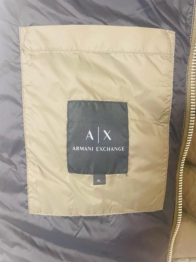 Orjinal Etiketli Kaz Tüyülü Armani Exchange (A/X) Şişme Yelek XL Bede - 6