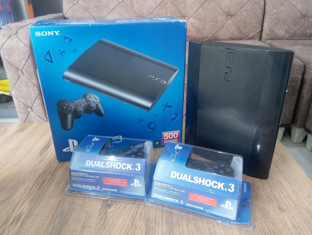 FULL SET PS3 SÜPERSLİM 500 GB 70 OYUN 2 SIFIR KOL 6 AY GARANTİ - 2