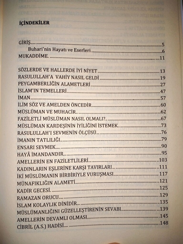 Dini kitap Sahihi Buhariden Sohbetler ve Nasihat ler. Hadisi şerifler - 14