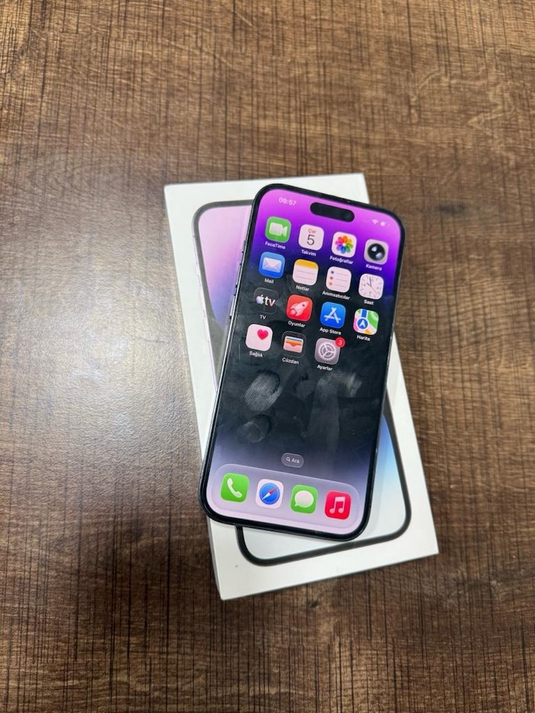 İPHONE 14 PRO 128 GB YURTİÇİ PİL VE KAMERA ORJİNALİYDE DEĞİŞTİ PİL 100 - 6