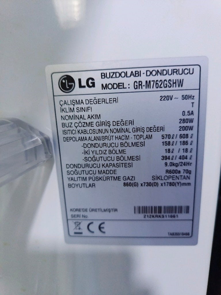 15.000 TL Etkin 15.000 TL Etkin 15.000 TL Etkin LG inox 608 litre XXL - 9