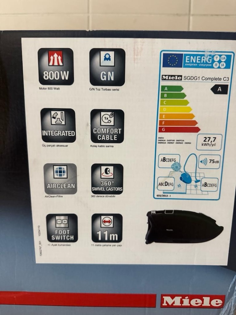 SIFIR KUTUSUNDA - Miele Complete C3 EcoLine Süpürge - 4