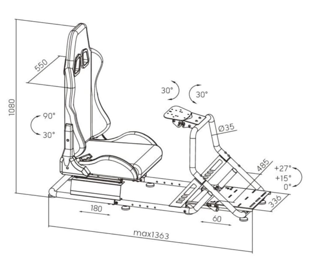 SPARDOX GTE RACEFIT GT SIMRACING COCKPIT YARIŞ KOKPİTİ SIFIR - 2