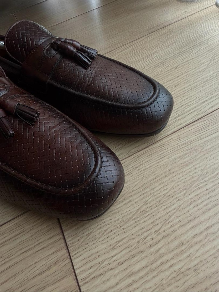 Lufian Örgü Desen Deri Loafer Ayakkabı - 4