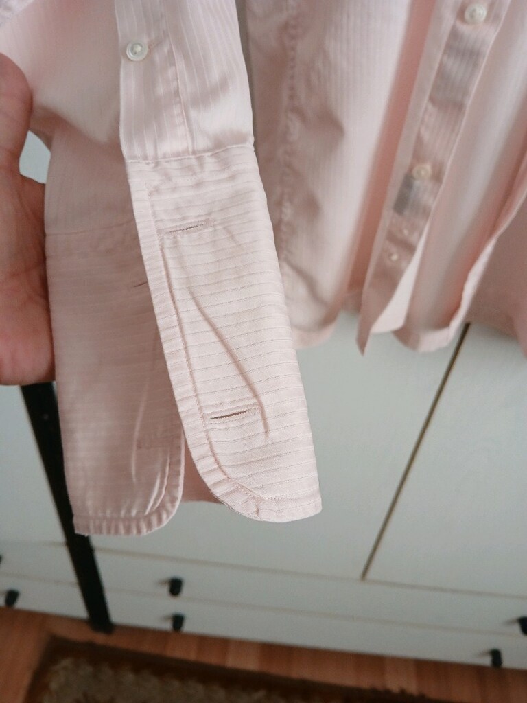 UÇUK PEMBE MANŞETLI GÖMLEK L - 2