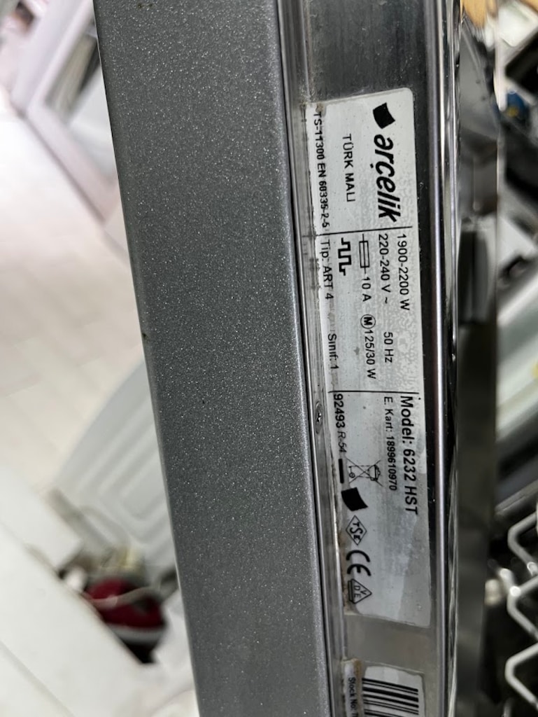 ARÇELİK 6232 HST BULAŞIK MAKİNESİ 12 KİŞİLİK A-%10 GARANTİLİ - 8