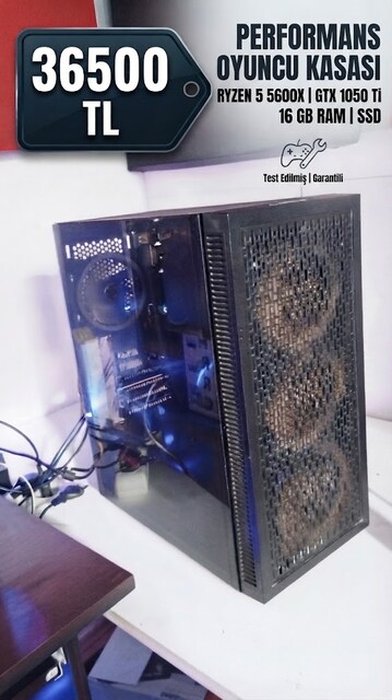 GTX 1050 Ti & Ryzen 5 5600X Oyuncu Bilgisayarı - Sorunsuz / Masrafsız