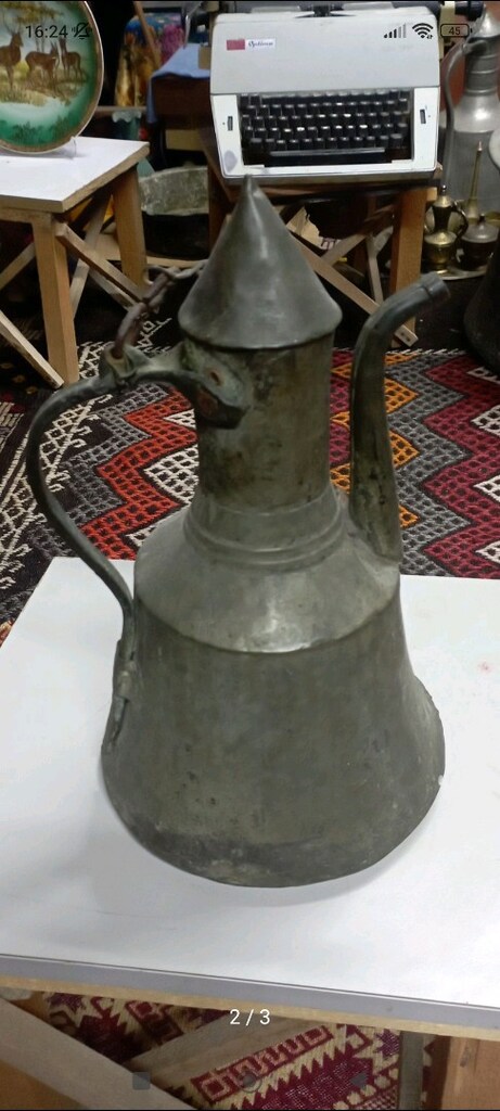 antika bakır ibrik - 2