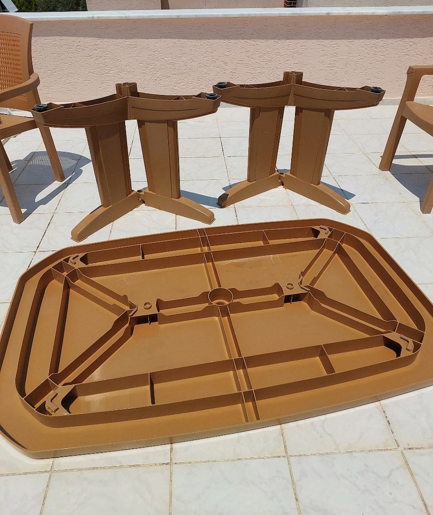 Papatya 6 Kişilik Bahçe Balkon Masa – 6 Holiday Sandalye – Çok temiz - 16