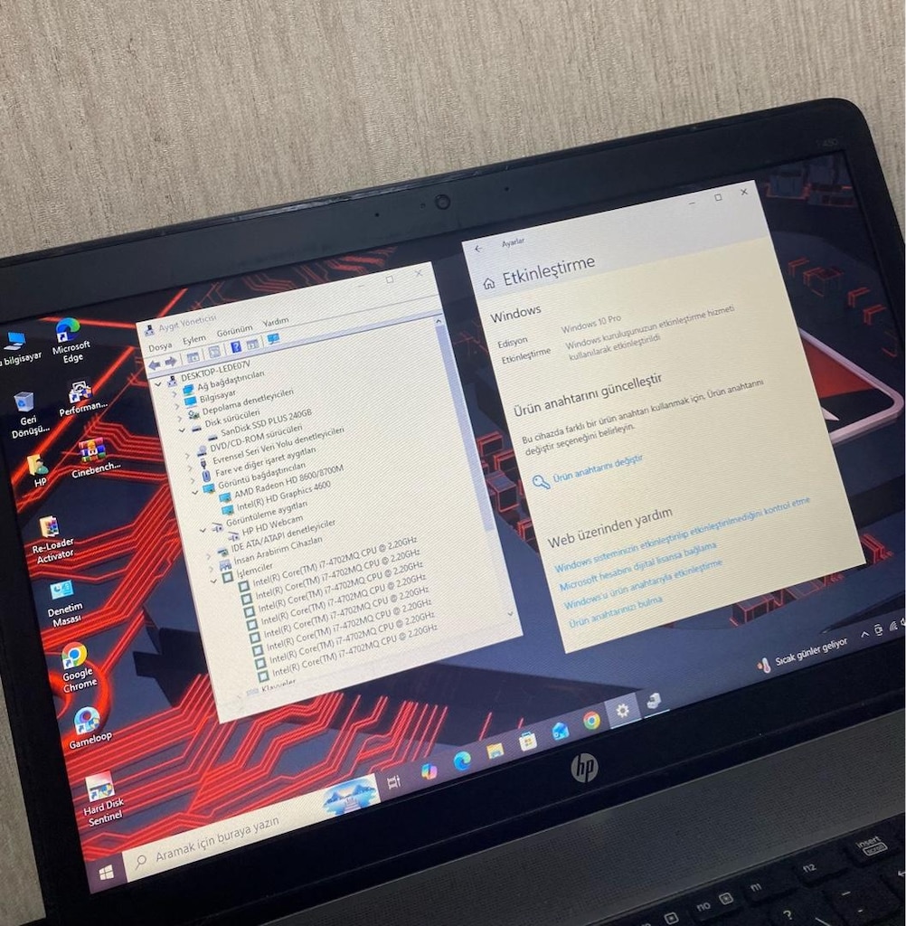 HP-i7-8 ÇEKİRDEKLİ-12GB RAM-2GB RADEON HARİCİLİ-240GB SIFIR SSD-LAPTOP - 5