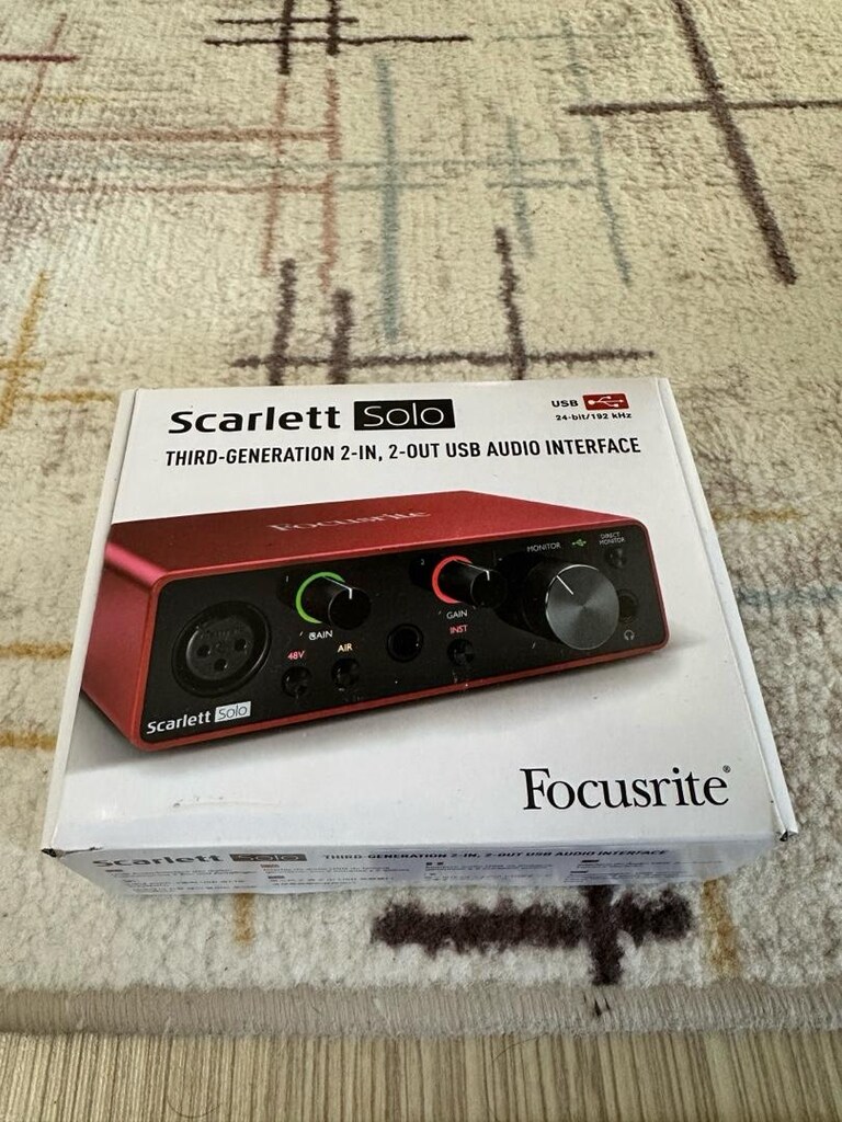 Focusrite Scarlett solo 3. nesil USB Audio Interface 2000W