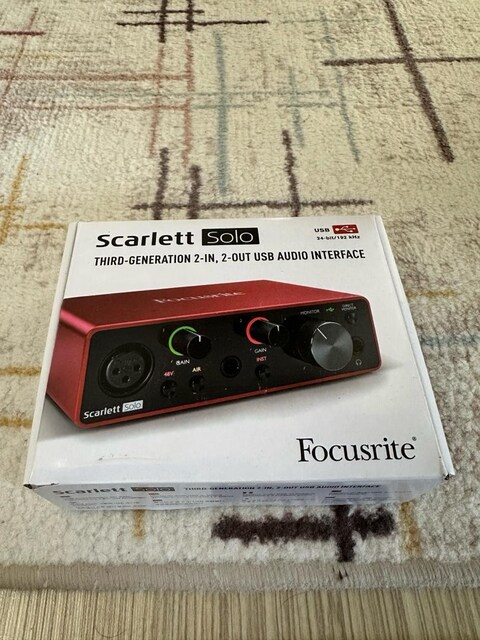 Focusrite Scarlett solo 3. nesil USB Audio Interface 2000W
