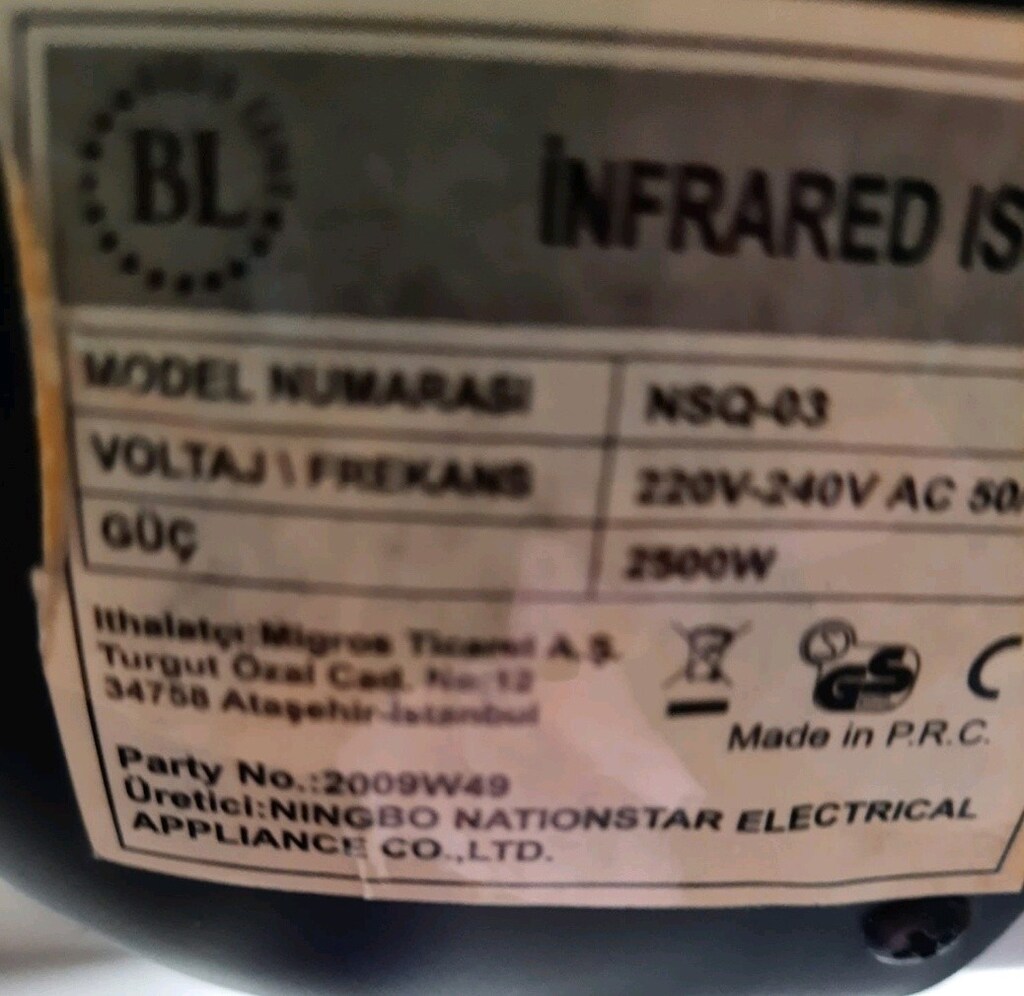 BL INFRARED ISITICI (2.500 Watt) - 2