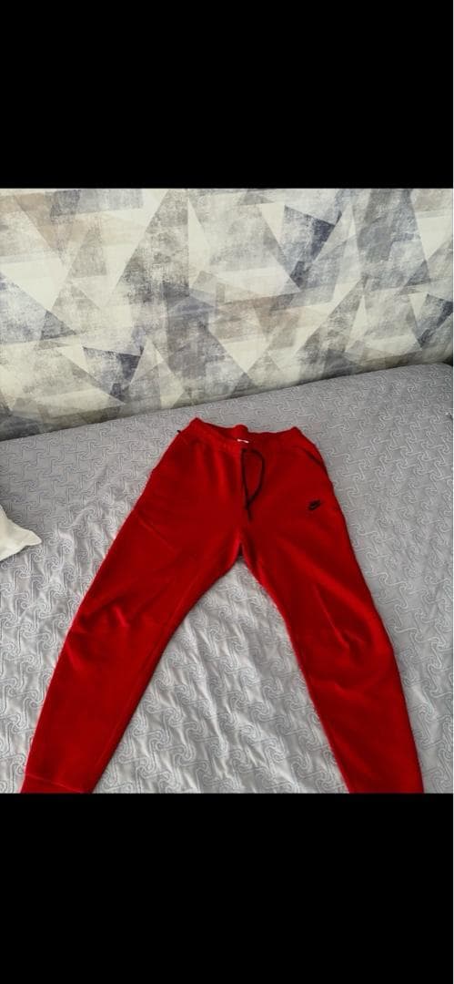Nike Tech Fleece Kırmızı Erkek Eşofman Altı M Beden