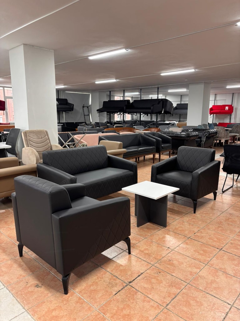 KLAS OFİS ÜSKÜDAR SİYAH WINLEX 2+1+1 KOLTUK TAKIMI SIFIR - 2
