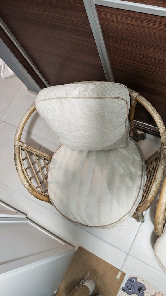 Bahçe balkon hasır oturma grubu - 2