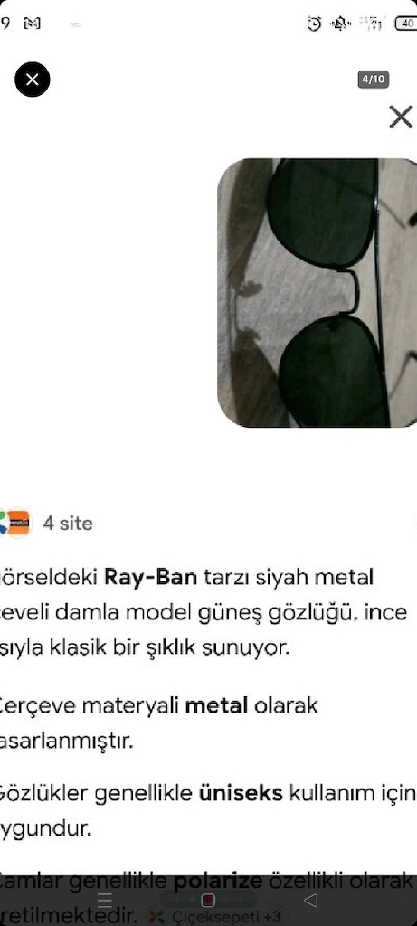 ERKEK GÜNEŞ GÖZLÜĞÜ .PLORİZE ATASUN OPTİKTEN ALINMA SIFIR ÜRÜN - 7