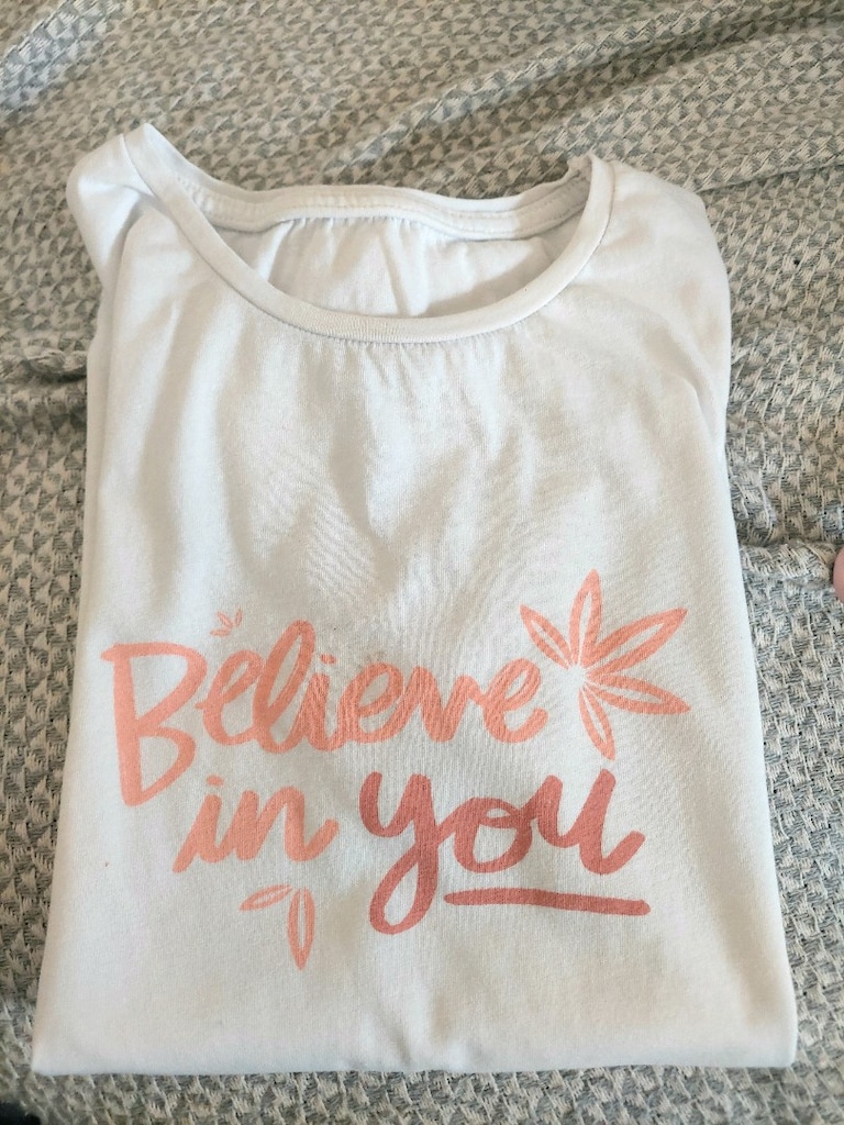 Marie claire kız çocuk yazı desen tshirt - 10