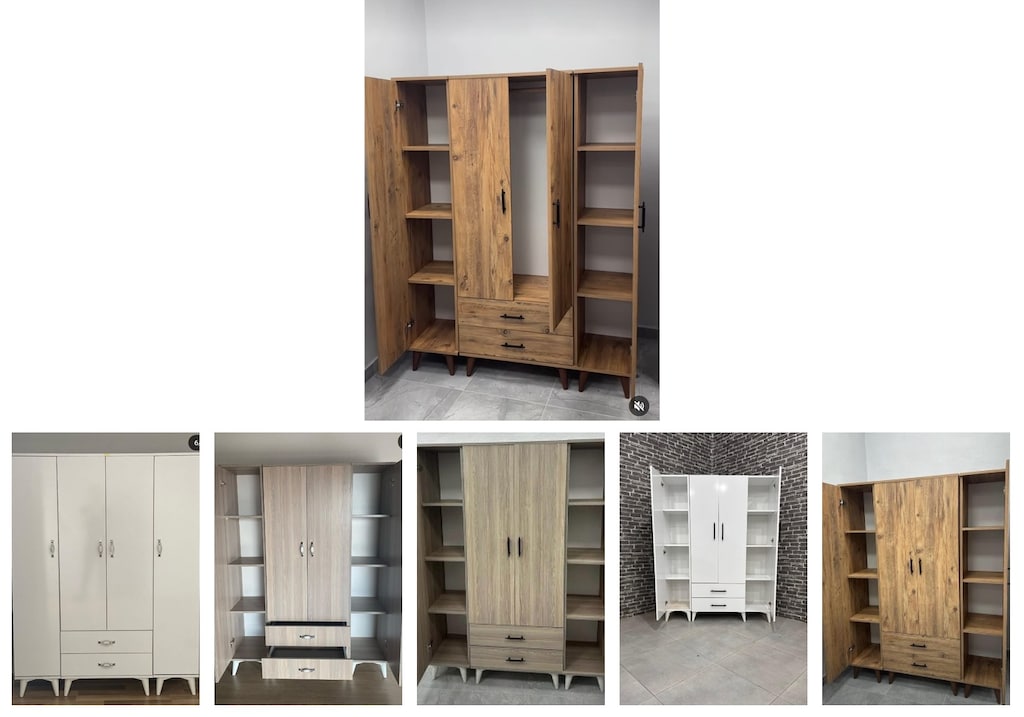 4 kapaklı elbise dolabı acgjbbbsud - 6
