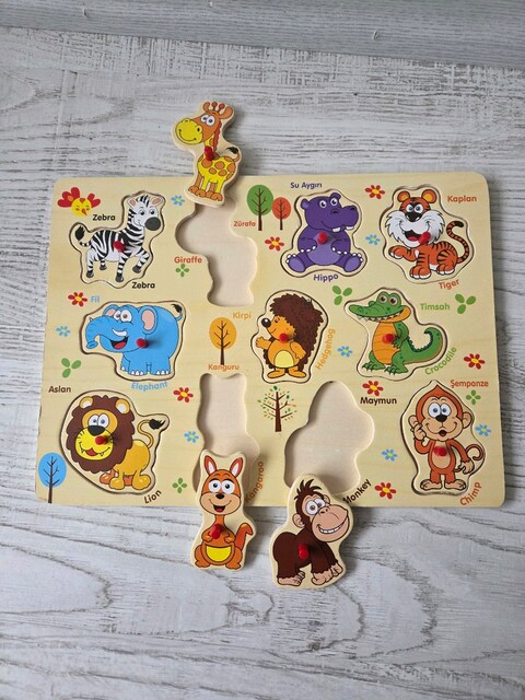 Hayvan Figürlü bultak puzzle
