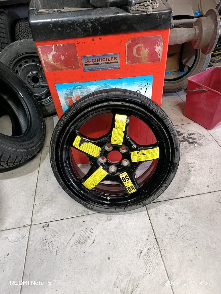 18 jant mini stepne 5x112 Audi jeep katlanır stepne - 7