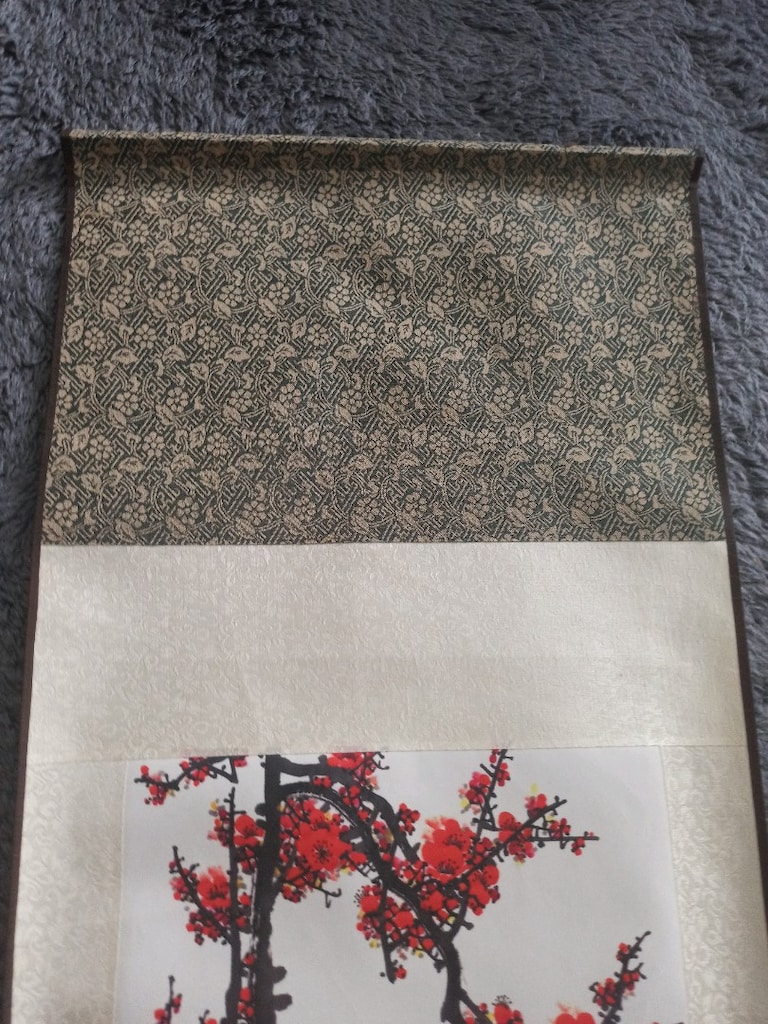 japon çin kiraz çiçeği desenli tablo - 5