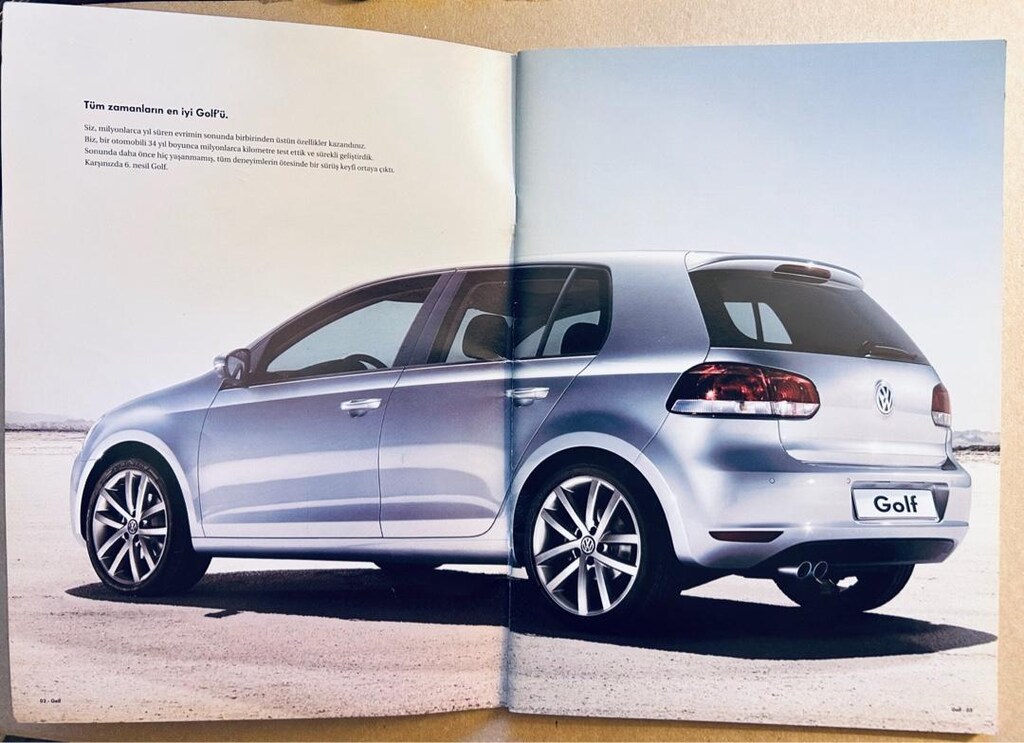 Volkswagen Golf Broşür. - 2