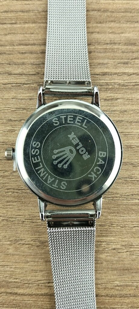 Sıfır Kutulu 35 mm Gümüş Renk Quartz Pilli Kol Saati – Metal Hasır Kor - 6